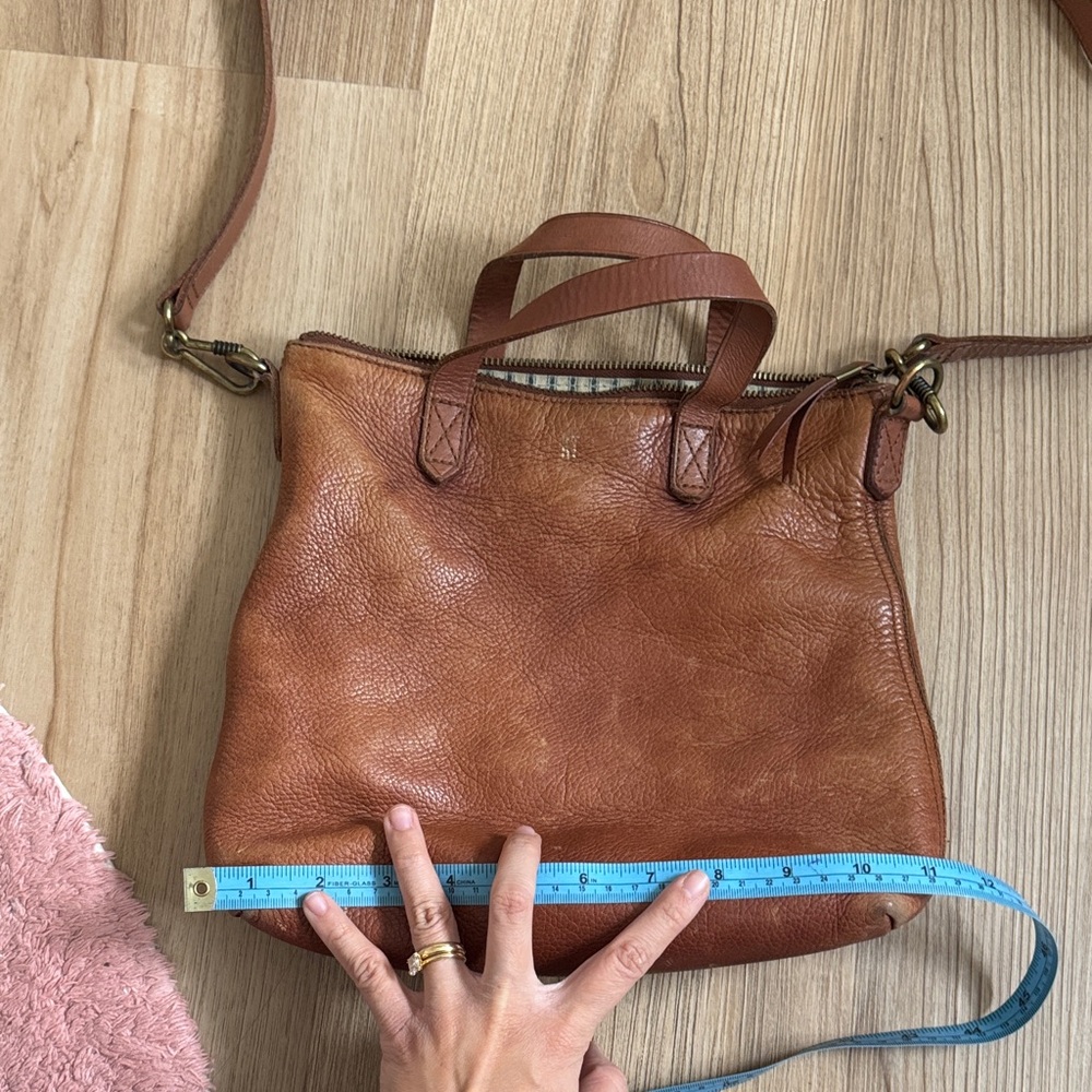 Brown Leather madewell mini transport tote - Picture 7 of 8